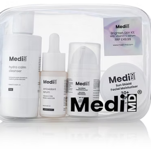 Brighten Cleanser, antioxidant serum, repair moisturiser + SPF Pigmentation / Ageing
